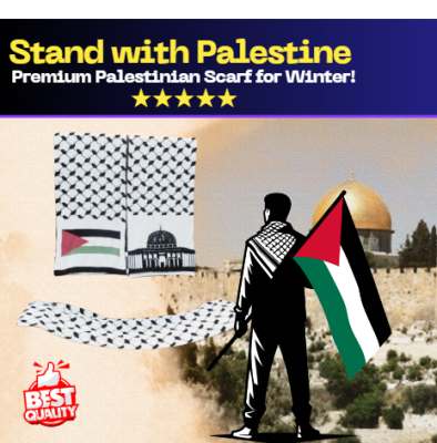 Palestinian Scarf | Premium Quality Symbol of Love for Al-Aqsa